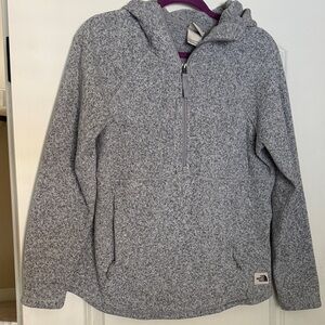 The North Face Heathered Gray Fleece Hoodie